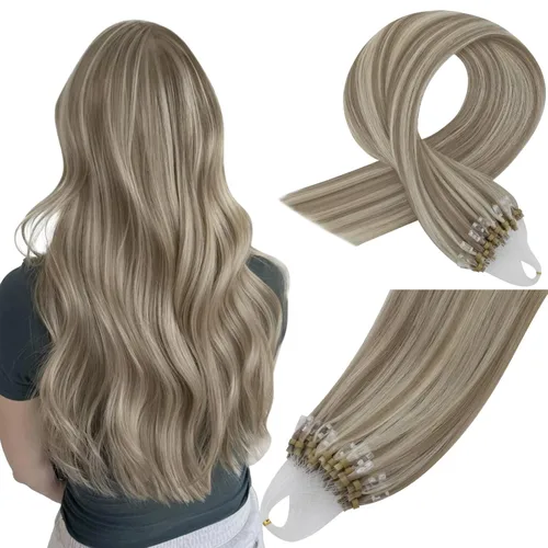 Vista 30 de Easyouth - Extensiones de cabello humano estilo halo con alambre