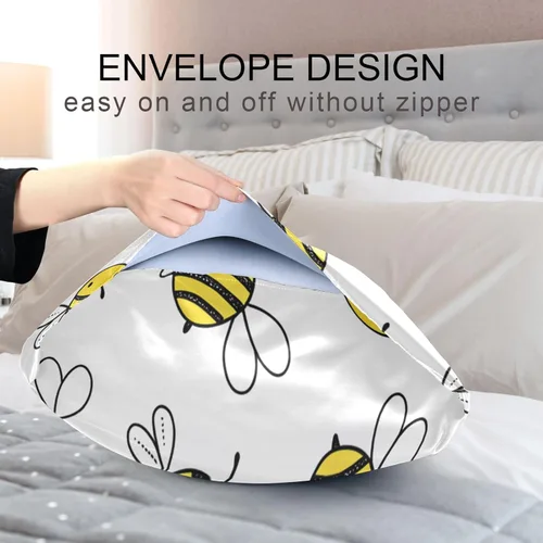 Vista 159 de Fundas de almohada Blueangle con diseño de rayas de béisbol – Fundas de almohada suaves y transpirables – Lavables a máquina – Fundas de almohada