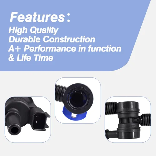 Vista 4 de FL3Z-9B325-A Soporte de tubo de combustible con solenoide de purga para Ford F150 Edge Explorer 2015-2021 Interceptor de policía Lincoln Aviator