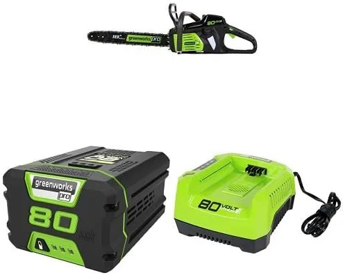 GreenWorks Motosierra Pro 80V 18" con (2) baterías de 4Ah y cargador