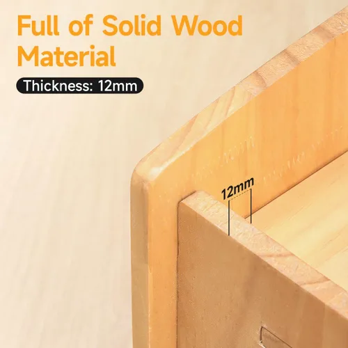 Vista 8 de Cama de madera para gatos, cama de interior de madera para mascotas, para gatos, perros, conejos, gatitos y animales pequeños sin colchón, fácil