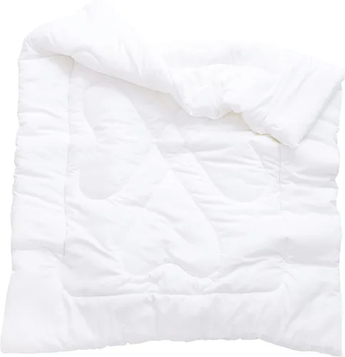 J-pinno Edredón blanco alternativo para niños y niñas, relleno de edredón ligero para verano, lavable a máquina (47 x 59 pulgadas, blanco, 1.3