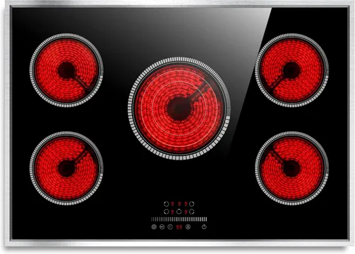 Vista 15 de Cocina eléctrica de 2 quemadores, encimera eléctrica de 12 pulgadas, control de perilla de quemador de estufa de 120 V, estufa de 2000 W