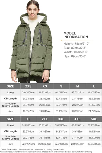 Vista 5 de Orolay - Chaqueta de plumón engrosado para mujer