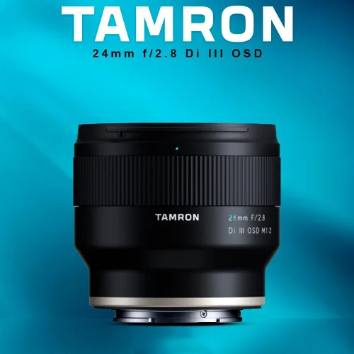 Vista 2 de Tamron 24mm F/2.8 Di III OSD M1:2 Lente para Cámara Sony Full Frame/APS-C E-Mount Mirrorless