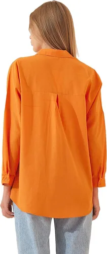 Vista 5 de Blusas elegantes para mujer, camisas casuales de manga larga con botones