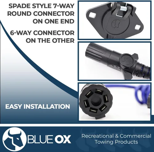 Vista 3 de Blue Ox BX88206 7 a 6 Cable eléctrico en espiral