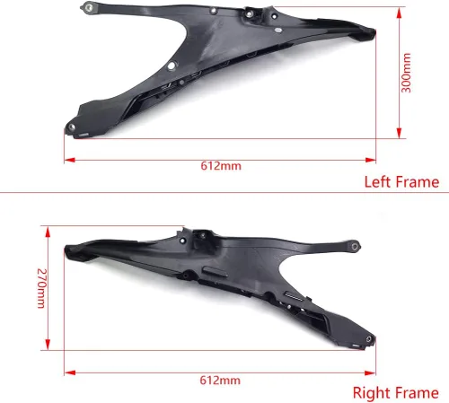 Vista 2 de Bandeja de soporte para asiento trasero de subchasis de motocicleta, soporte de subchasis de plástico para bicicleta de tierra para Husqvarna FC FE