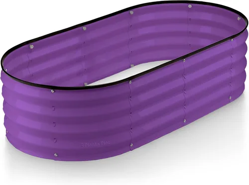 Vista 24 de Plant & Plot Camas de jardín elevadas galvanizadas al aire libre/ Jardinera elevada de 4 x 2 × 1 pie para jardinería, verduras, flores, caja