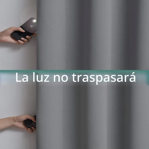 Vista 4 de Yakamok Paneles de cortina 100% opacos de 63 pulgadas, cortinas que bloquean el frío y la luz para el cuarto de los niños, cortinas con aislamiento