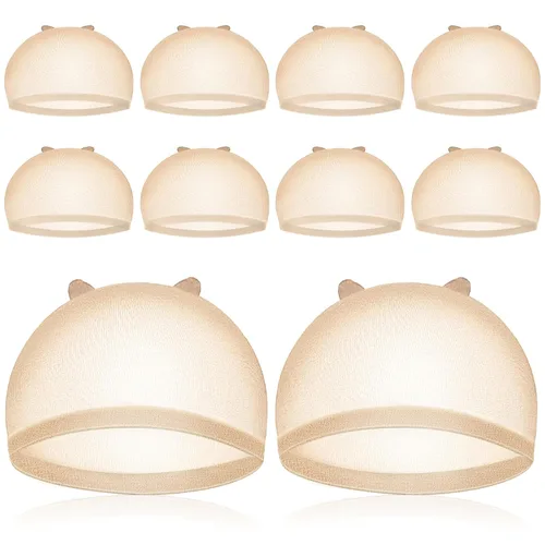 Vista 8 de IKOCO Gorra de peluca HD, 8 piezas, gorra de peluca transparente para mujer, con encaje frontal, ultra fina, color marrón