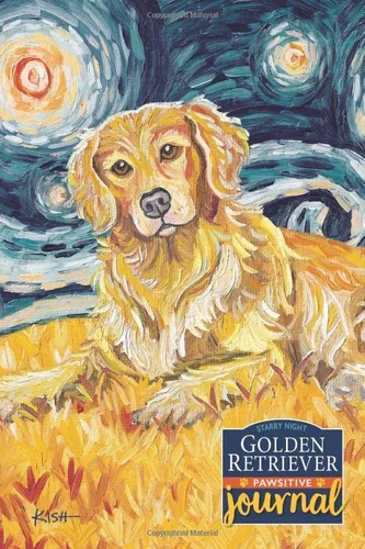 Golden Retriever Pawsitive Journal Lined Gratitude Journal for Dog Lovers