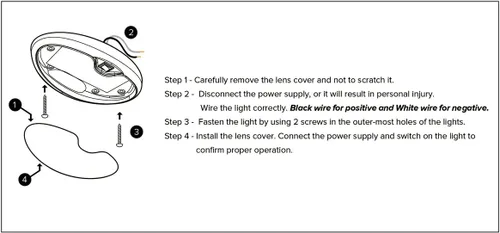 Vista 9 de Dream Lighting luz LED para interior de RV de 12 V con interruptor, luz de techo de 15,2 cm ovalada, 4,5 W, 3500 K, iluminación blanca suave