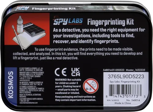 Vista 3 de Spy Labs Inc Kit de huellas dactilares de Thames & Kosmos Identificar, recopilar, analizar evidencia de huellas dactilares Herramientas y trucos