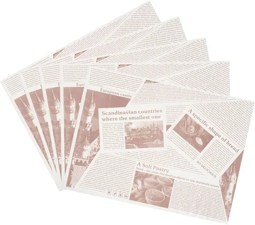 Vista 17 de Restaurantware Hojas de pastelería de 12 x 12 pulgadas, 500 papeles de regalo duraderos para sándwiches, papel kraft resistente a la grasa
