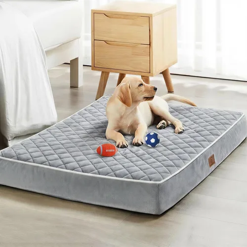 Vista 23 de WNPETHOME Camas ortopédicas XL para perros grandes, impermeables, cama extra grande para perros con funda extraíble y lavable, cama para jaula