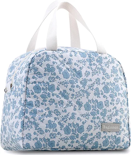 Vista 10 de Bolsa de almuerzo aislada Baglemon para mujer y hombre, contenedores de almuerzo reutilizables de alta capacidad para trabajo y picnic