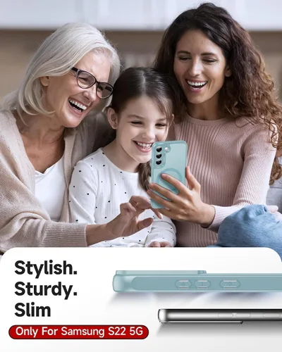 Vista 1382 de LeYi Funda para teléfono Samsung-S23: protector de pantalla e imán MagSafe Púrpura