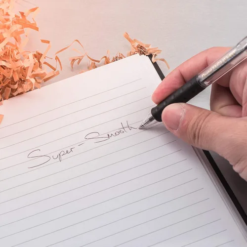 Vista 8 de RSVP Pentel RT - Bolígrafo retráctil, punta de 0.039 pulgadas, tinta negra, caja de 12 unidades (BK93-A)