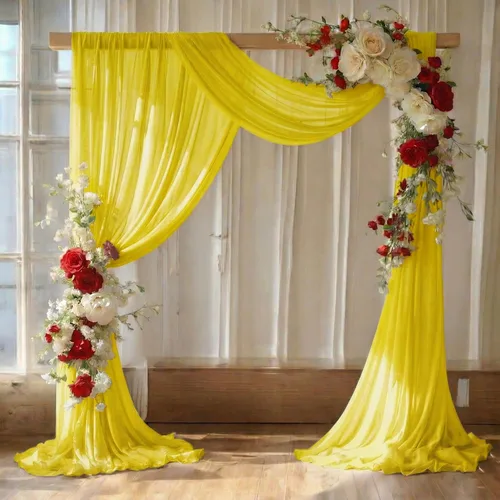 Vista 46 de MDS - Paquete de 1 panel (30 pulgadas de ancho x 40 pies de largo) para arco de boda, cortina de gasa transparente para boda, ceremonia, recepción
