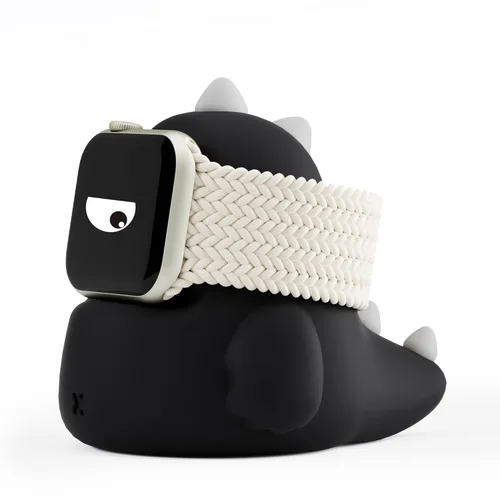 ELETIUO Soporte Cargador Compatible con Apple Watch Series Ultra2/Ultra/10/9/8/SE2/7/6/SE/5/4/3/2/1 (49/46/45/44/42/41/40/38 mm), Base de Carga Negro