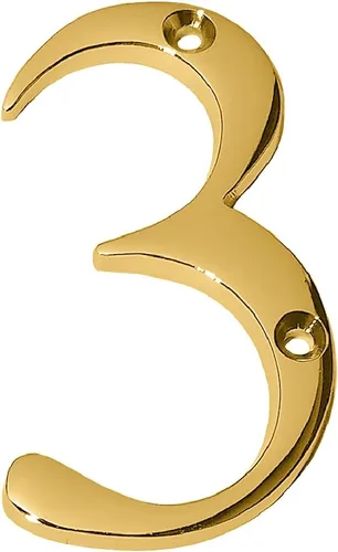Vista 15 de Clio Números de buzón de latón macizo de 3 pulgadas, números de casa para exteriores, placas de dirección para números de casa, letrero de dirección