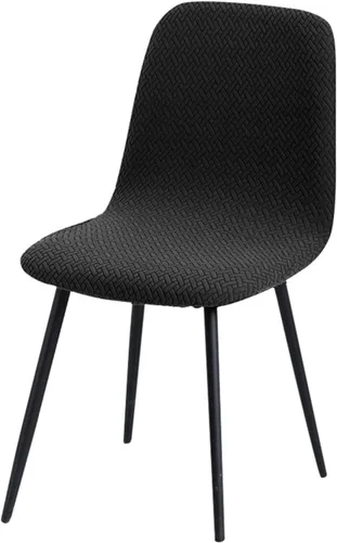 Vista 22 de Funda para silla, 4/6 unidades, de terciopelo, elástica, para comedor, funda para silla para el hogar (T1-01, 4 piezas)