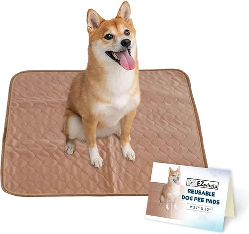 Vista 13 de EZwhelp Almohadillas reutilizables para orina de perro, almohadillas de entrenamiento impermeables para perros, lavables y sanitarias, esquinas