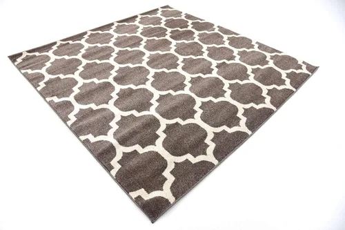 Vista 816 de Unique Loom Trellis Collection - Alfombra de área de Filadelfia, rectangular de 2 pies 2 pulgadas x 3 pies, color morado y marfil