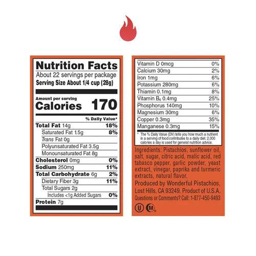 Vista 7 de Wonderful Pistachios Sin conchas nueces tostadas con chile bolsa resellable de 22 onzas