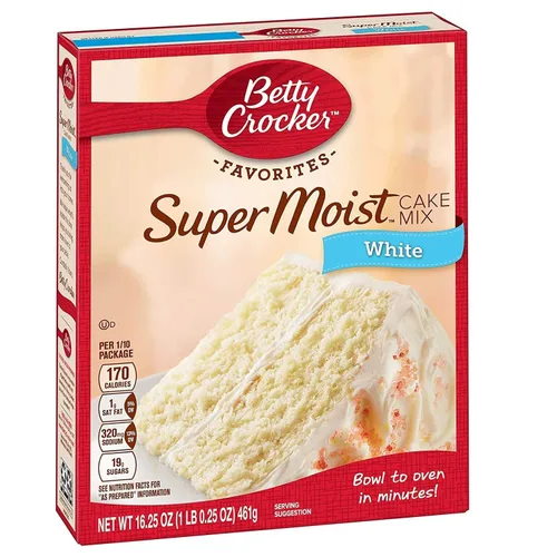 Vista 52 de Betty Crocker Delights Mezcla de pastel de vainilla francesa súper húmeda, 13.25 onzas