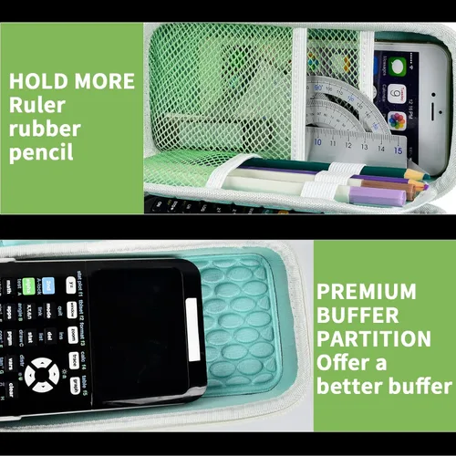 Vista 4 de Funda compatible con calculadora gráfica Texas Instruments TI-84 Plus CE/TI-84 Plus/TI-83 Plus/TI-30XS / TI-36Pro, calculadoras científicas