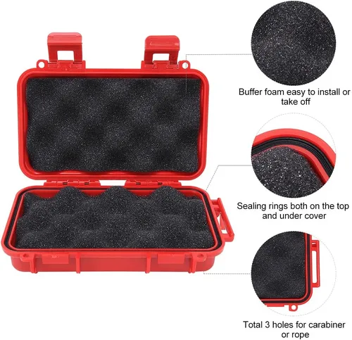 Vista 4 de HERCHR Outdoor Waterprof Box for Kayaking, Water Tight Storage Box Waterprof Storage Case Containers for Boating Kayak Survival Equipment