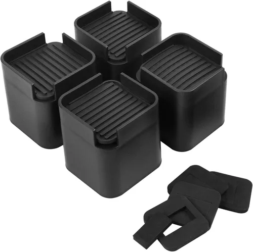 Vista 11 de BTSD-home Elevadores de cama de 2 pulgadas resistentes para muebles, sillas y patas de mesa, ideales para patas delgadas, añadir 2 pulgadas de 4