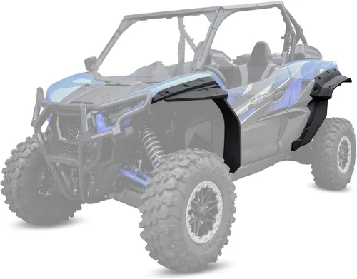 Vista 6 de SAUTVS Guardabarros XXL para Kawasaki Teryx KRX 1000, Guardabarros Delanteros y Traseros Extendidos Extensión de Protectores de Barro