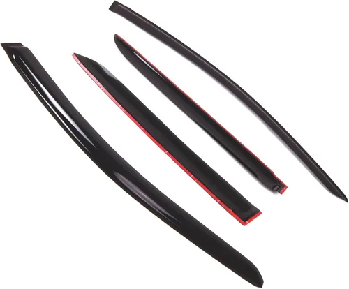 Vista 2 de Tuningpros WD2-562 - Juego de 4 viseras para ventana (montaje exterior), deflector, protector de lluvia, compatible con Honda Insight 2010-2014