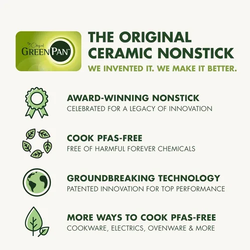 Vista 9 de GreenPan Premiere Ovenware - Molde antiadherente de cerámica saludable para pan de 1 libra, sin PFOA ni PFAS, utensilios para hornear resistentes a