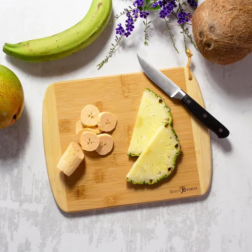 Vista 3 de Totally Bamboo A Slice of Life Puerto Rico Tabla de servir y cortar, 11" x 8.75