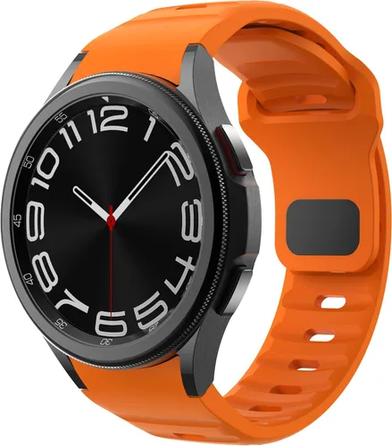 Vista 3 de Correa de silicona compatible con Samsung Galaxy Watch 7, 6, 5, 4, 1.73 pulgadas, correa de silicona transpirable para Galaxy Watch 6 Classic Band