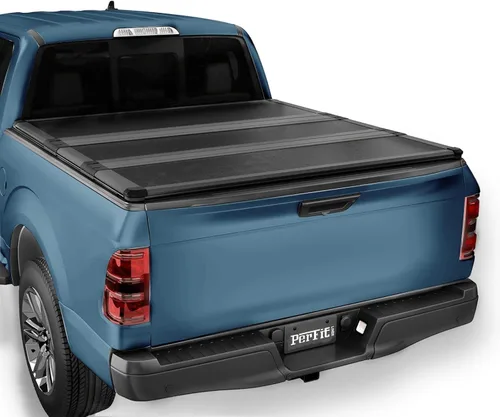 Vista 11 de Perfit Liner - Cubierta tonneau de 5,7 pies (67") de FRP con plegado cuádruple para Nissan Titan 2017-2025, protector de carga para camioneta