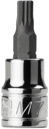 Vista 18 de Capri Tools 30057 XZN Dado de Broca Cuadrada Triple Extra Largo de 4mm con Impulsor de 1/4 Pulgadas