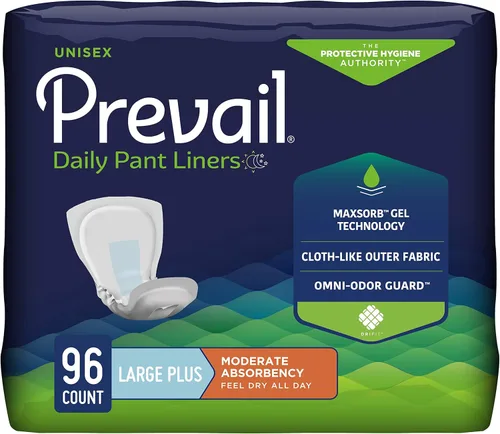 Vista 10 de Prevail Daily Pant Liners - Forro de incontinencia unisex de 12.5 pulgadas de largo PL-100/1, 80, 52