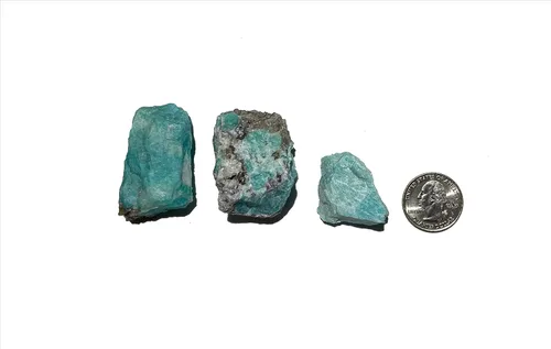 Vista 4 de Piedras de Yaxaita naturales ásperas, piezas grandes de 1 pulgada (1 libra)