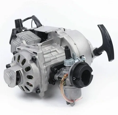Vista 4 de Kit de motor de arranque de tracción de 49 cc de 2 tiempos, un solo cilindro, refrigeración forzada por aire, mini motor de arranque para la mayoría