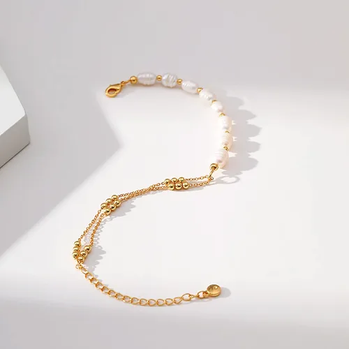 Vista 76 de Delicadas pulseras de oro para mujer, chapado en oro 18, ajustable, mal de ojo, mariposa, cuentas, perla, corazón, turquesa, hecha a mano para mujer