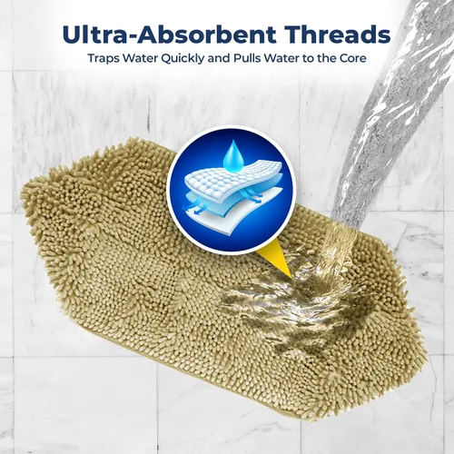 Vista 3 de Muddy Mat Secador de perros, gamuza lavable de microfibra altamente absorbente, absorbente de toallas de secado rápido, toallas de baño de felpilla