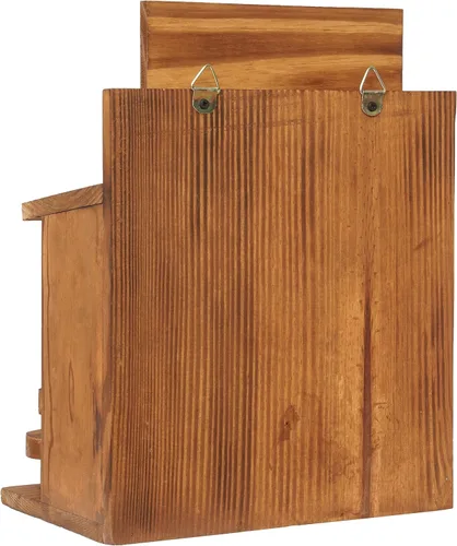 Vista 9 de MIXUMON Mesa Alimentadora de Ardillas The Nut Bar, Comedero de Mesa de Picnic de Madera para Ardillas, Alimentador de Ardillas Duradero para Mazorca