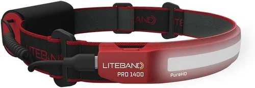 Vista 9 de Liteband PRO - Linterna frontal personal ajustable de haz ancho de la serie 1000, iluminación de 210°, funciona con pilas, se adapta a sombreros