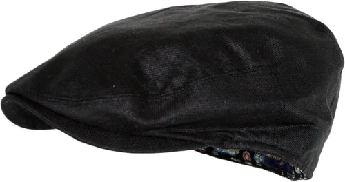 Vista 2 de Sombrero plano de golf Gatsby Newsboy de lino para hombre