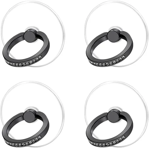 Vista 8 de Soporte de anillo transparente para teléfono celular, soporte para anillo de teléfono, agarre de dedo, soporte para anillo de dedo